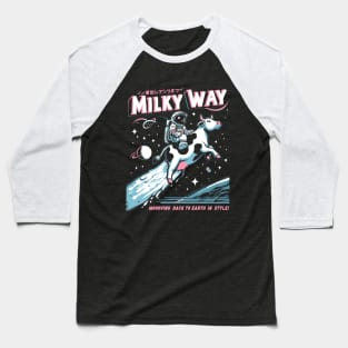 Milky Way, Moooving back to earth in style! Baseball T-Shirt